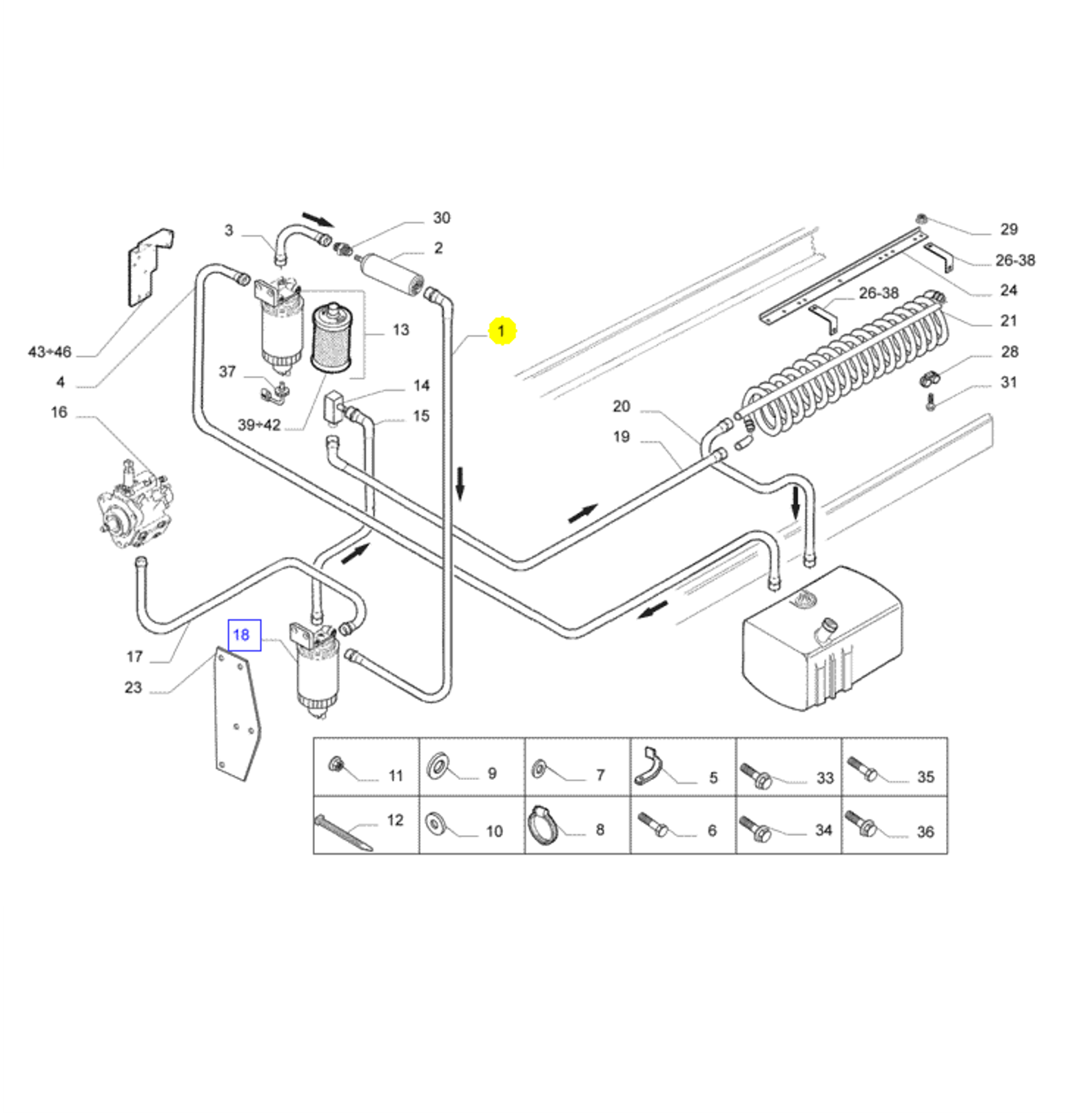 Tubo de Envio Bomba Eletrica Original Iv ...