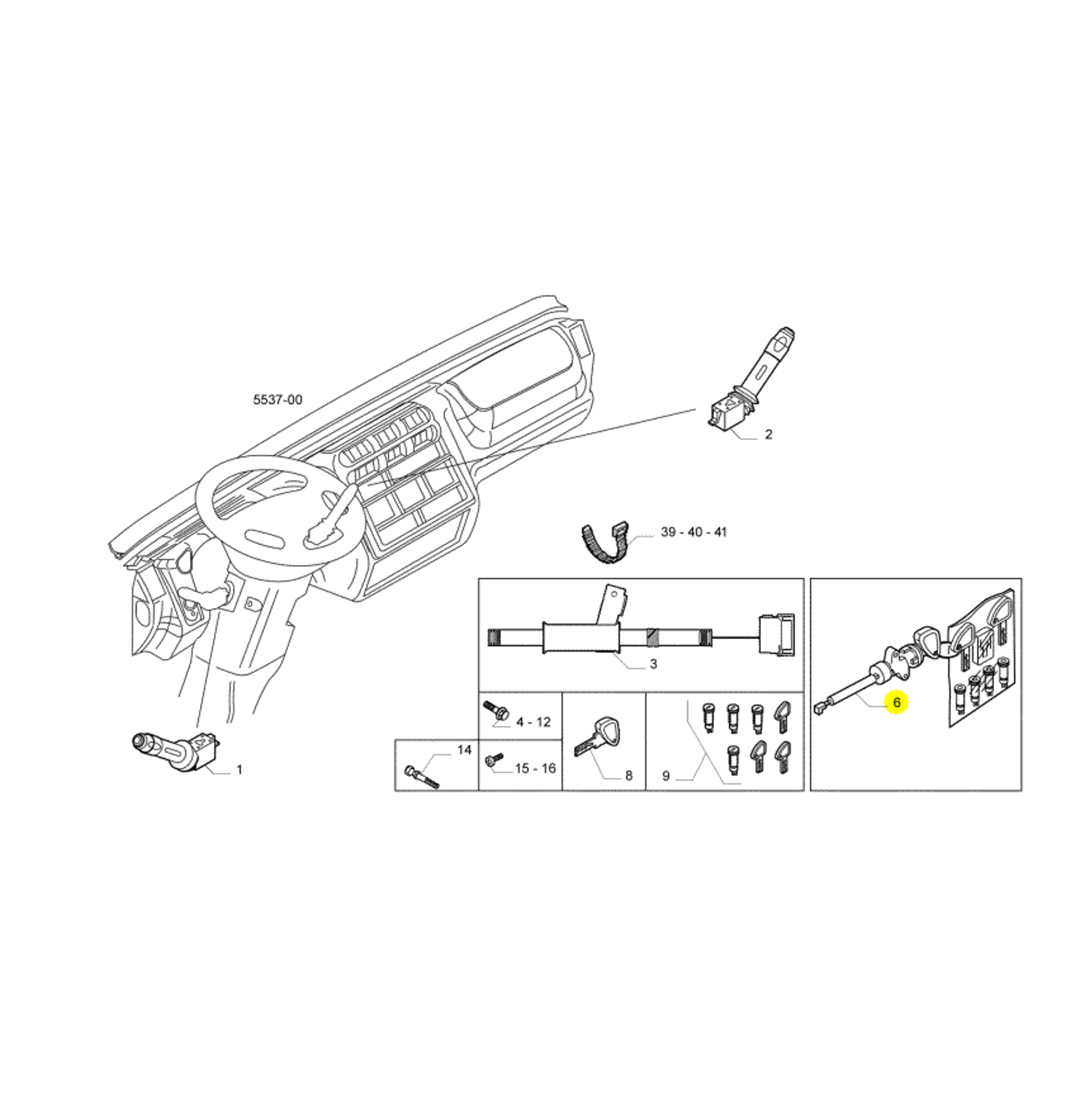 Chave de Partida Completo Com Miolos Ive ...