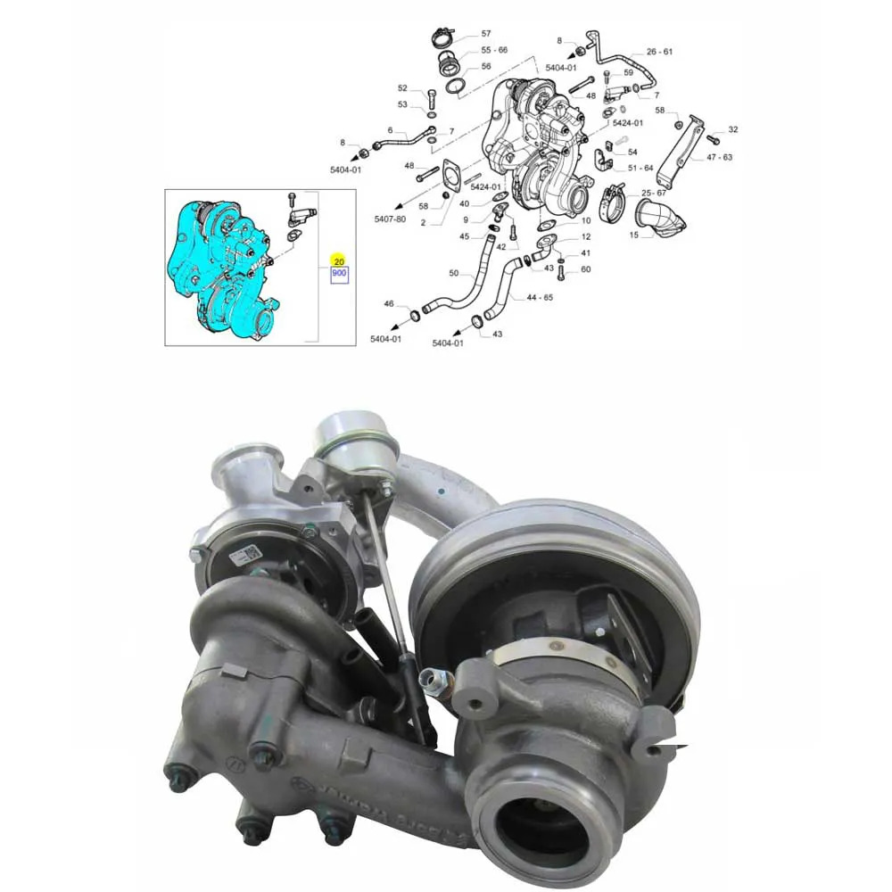 TURBINA BI-TURBO  IVECO NOVA DAILY 58019 ...