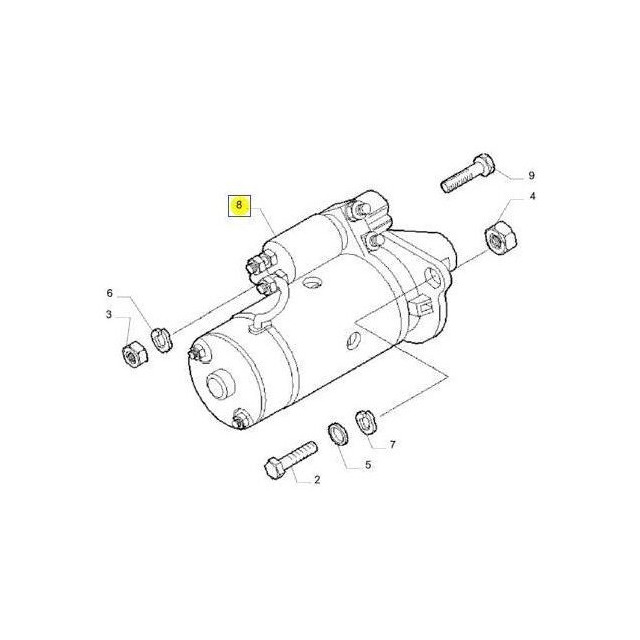 Motor de Partida Daily Iveco 5801405959AI