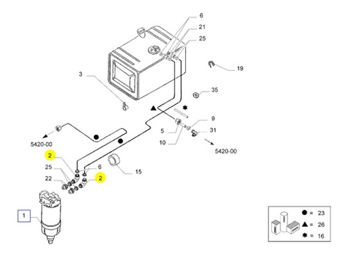 Conexão Do Tanque Diesel 10mm Original I ...