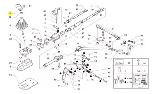 Manopla Alavanca Câmbio Original Iveco S ...