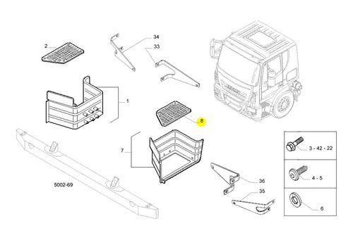 Plataforma Estribo Esquerdo Original Ive ...