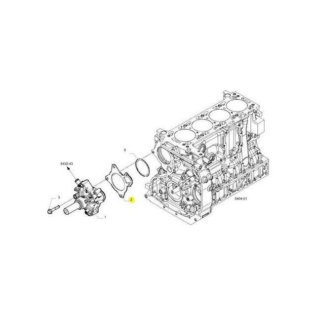 Junta da Bomba de Água 504080013 Iveco