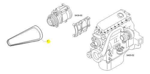 Correia Compressor Ar 4pk 1041 Original  ...
