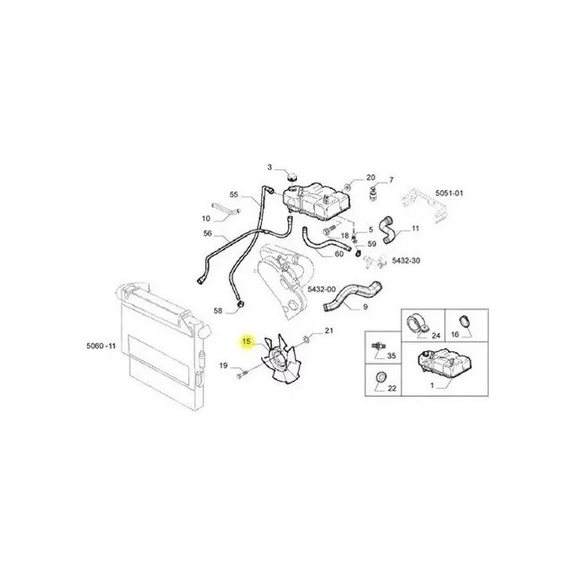 Hélice Ventilador Daily 5801418717 Iveco