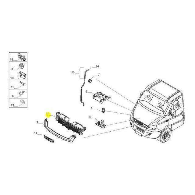 Grade Dianteira Daily 5801470713 Iveco