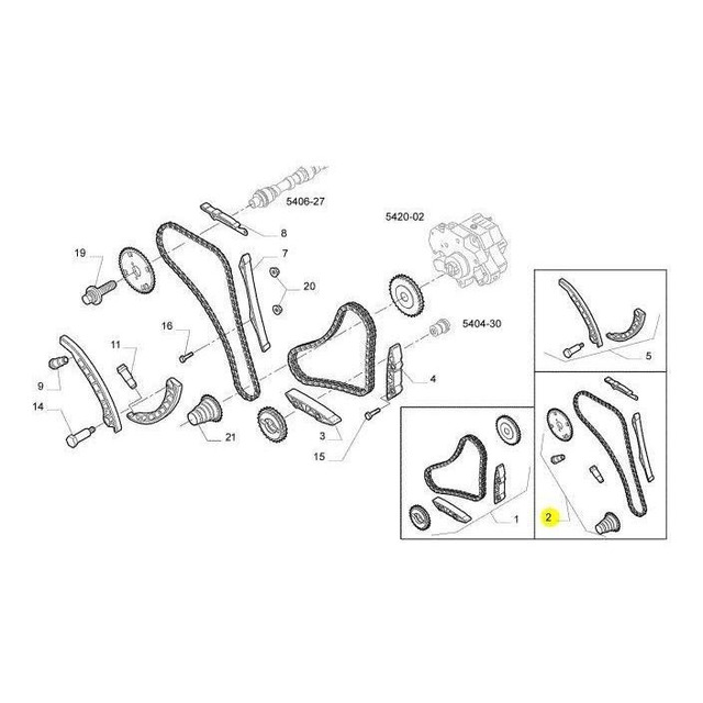 Kit Corrente Superior do Motor Daily Euro...