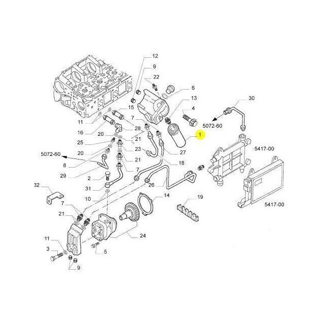 Filtro Diesel Cursor 2991585 Iveco