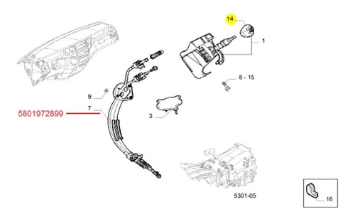 Manopla Alavanca De Mudança Original Ive ...