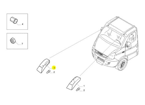 Lanterna Teto Direita Original Iveco Nov ...