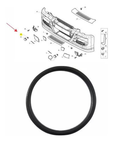 Anel Vedação Tampa Parac Dt Tector Origi ...