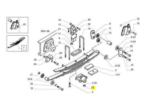 Porca M22 X 1,5 Suspensão Traseira Origi ...