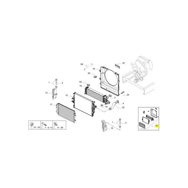 Radiador de Água Daily 504084141 Iveco