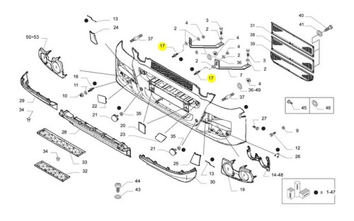 Parafuso Prisioneiro Para-choque Origina ...