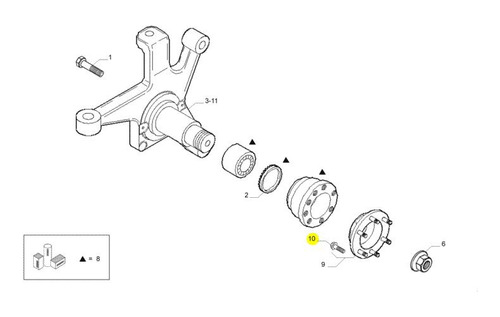 Parafuso M18 X 1,5  Roda Dianteira Origi ...