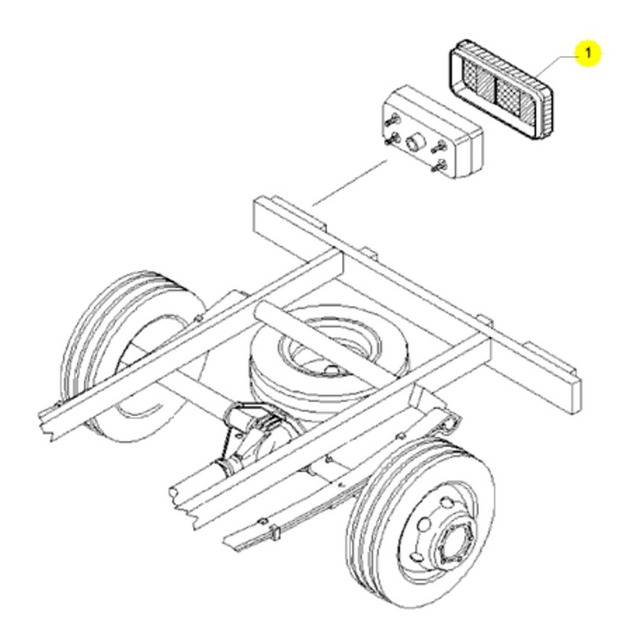 Lente da Lanterna Traseira Direita 42555 ...