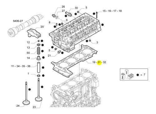 Junta Turbina Motor Novo Tector Original ...