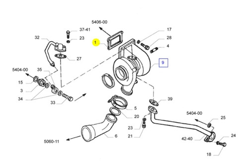 Junta Coletor Escape Aço Eurotech  Origi ...